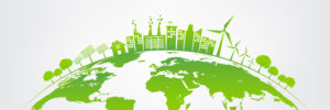 Ecology,Concept,With,Green,City,On,Earth,,World,Environment,And - IMA